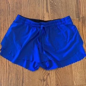 Blue Lululemon shorts size 6